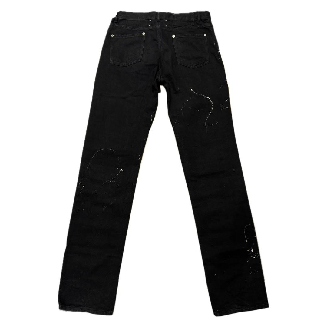 Maison Margiela Stereotypical Paint Splattered Black Denim Jeans (Lightly Used)