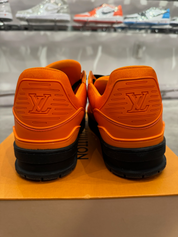 Louis Vuitton LV Trainer Orange Black (Preowned LV 8.5/ US 10M)