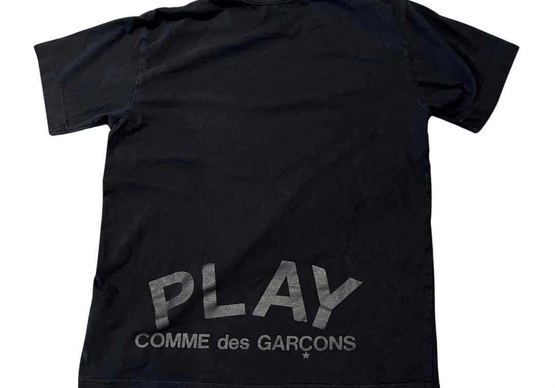 Comme des Garcons PLAY Double Hearts T-shirt Black (Preowned)