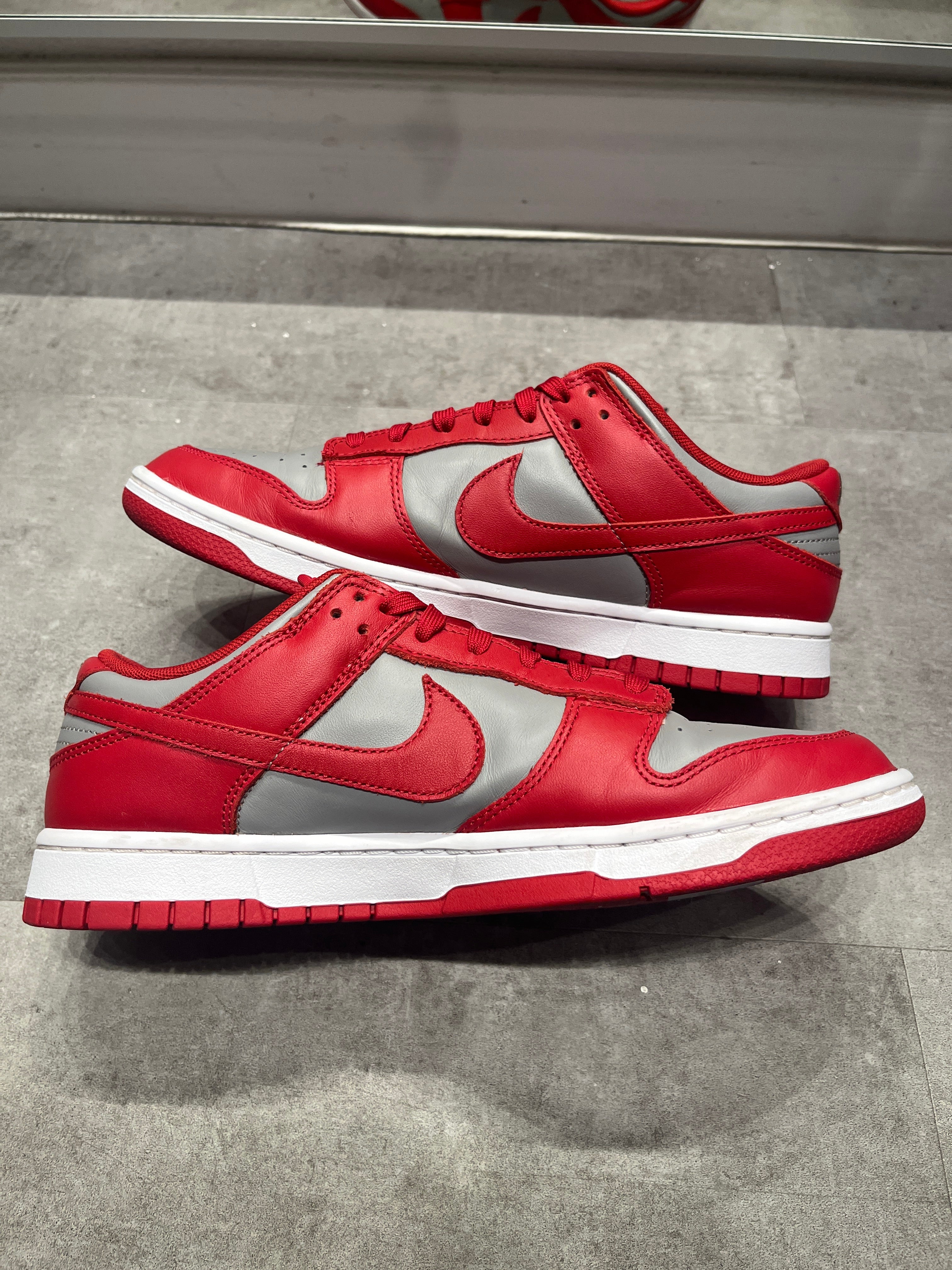 Nike Dunk Low UNLV Medium Grey Varsity Red (Preowned Size 10)