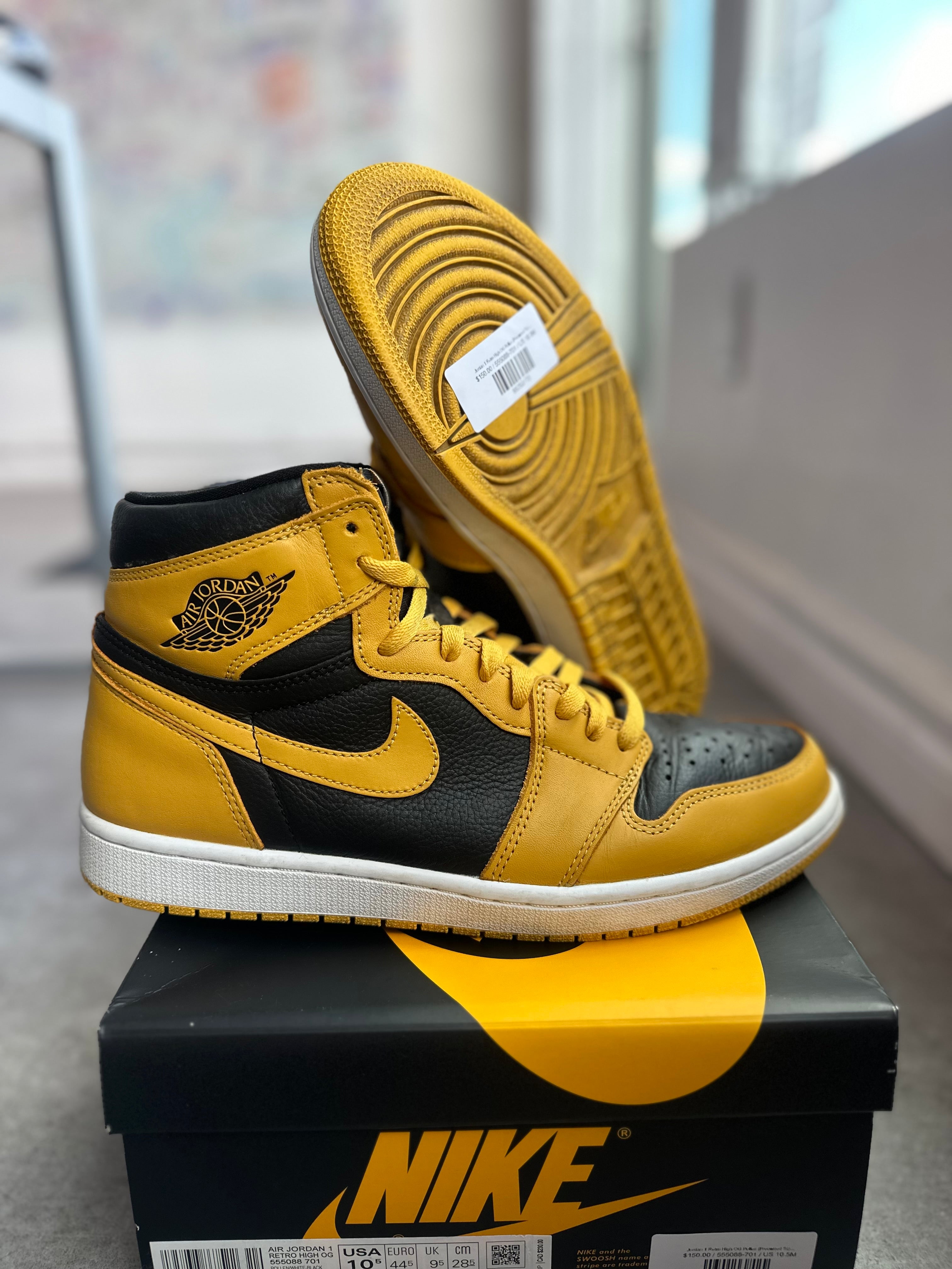 Jordan 1 Retro High OG Pollen (Preowned Size 10.5 8/10)