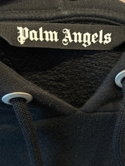 Palm Angels London Sprayed Logo Hoodie Black Purple (Preowned)