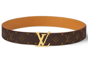 Louis Vuitton LV Initiales Belt Brown Monogram (Preowned Size 85/34)