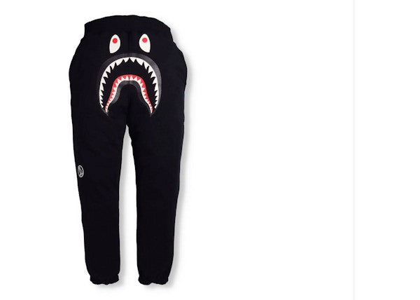 BAPE x OVO Woodland Camo Shark Reversible Sweatpants Black