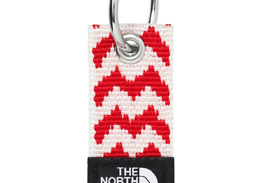 Supreme The North Face Woven Keychain Red