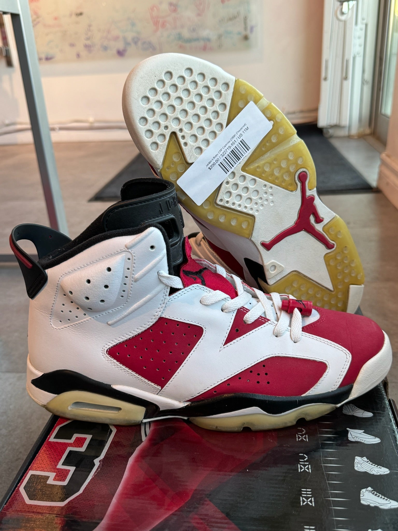 Jordan 6 Retro CDP Carmine (2008) (Preowned)