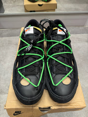 Nike Blazer Low Off-White Black Electro Green (Preowned)