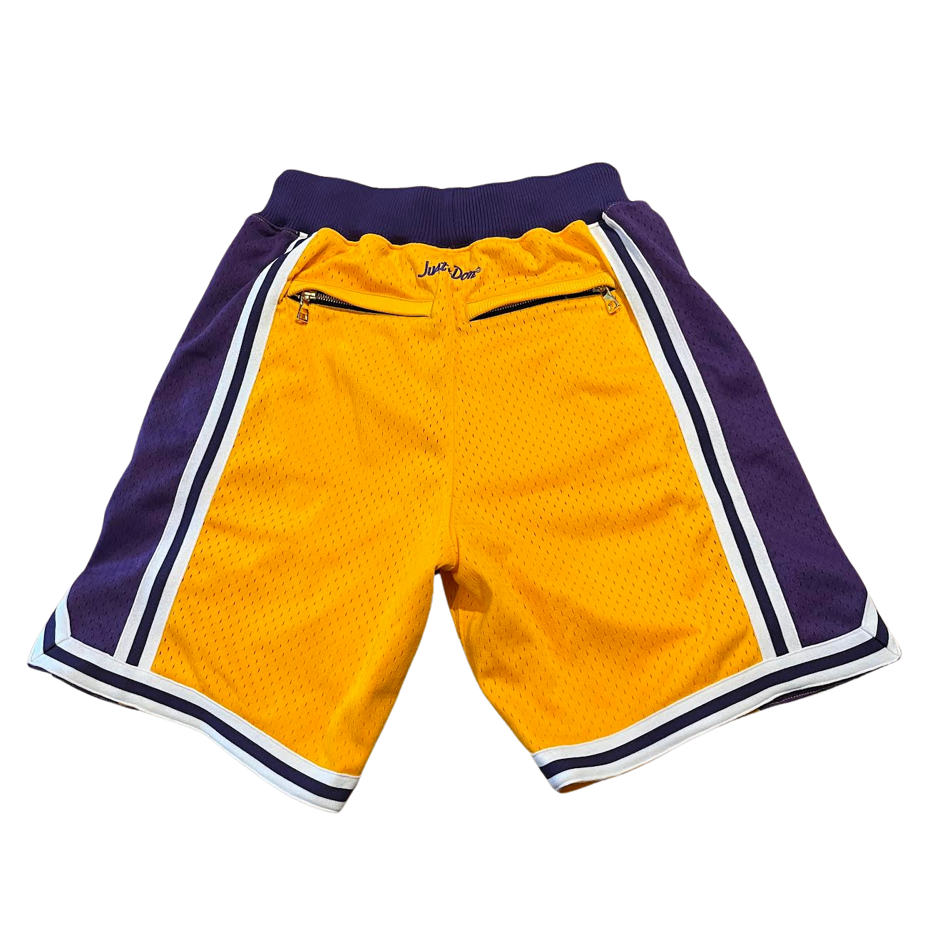 Mitchell & Ness Gold Los Angeles Lakers Authentic NBA x Just Don Mesh Shorts