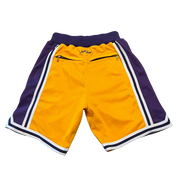 Mitchell & Ness Gold Los Angeles Lakers Authentic NBA x Just Don Mesh Shorts