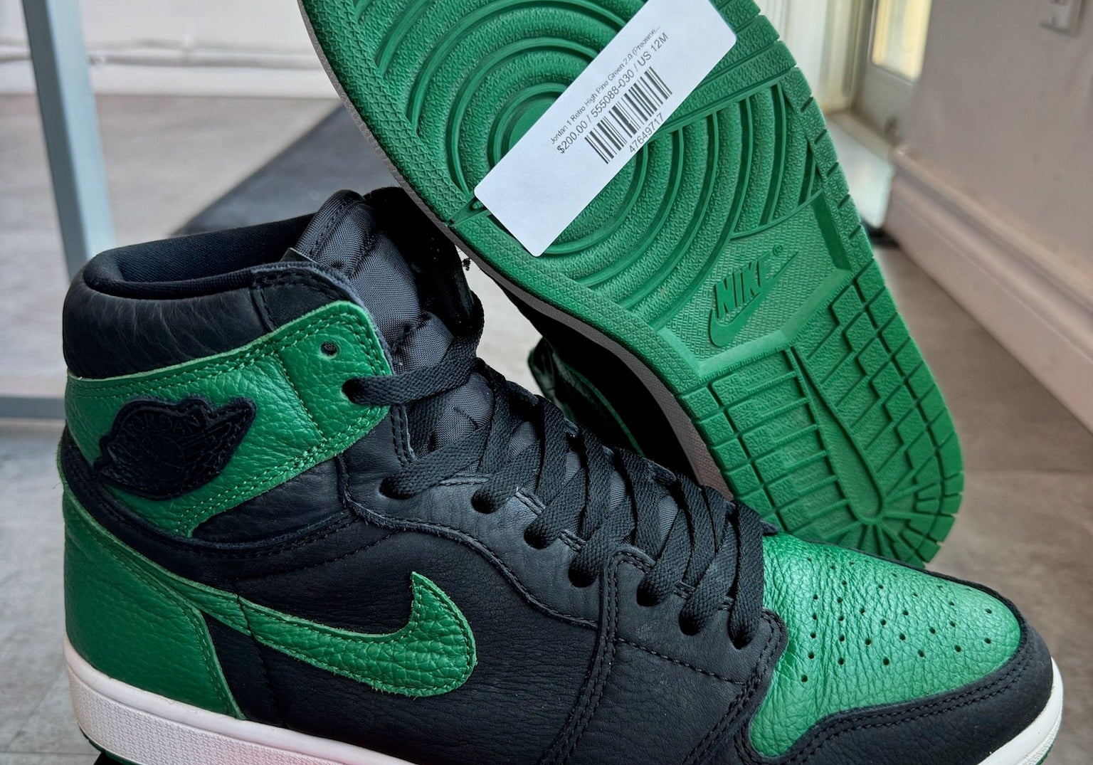 Jordan 1 Retro High Pine Green 2.0 (Preowned Size 12)