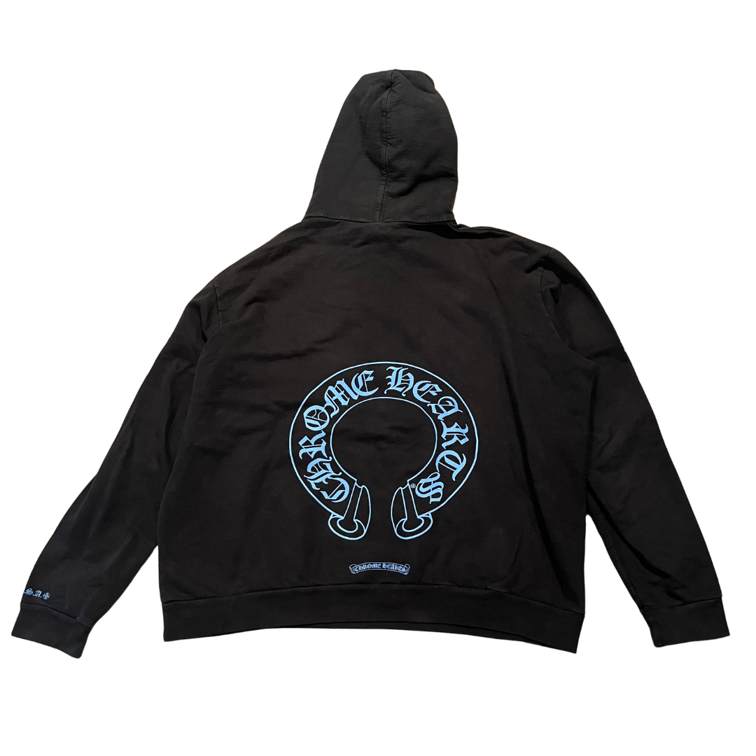 Chrome Hearts Online Exclusive Hoodie Black/Blue (Preowned)