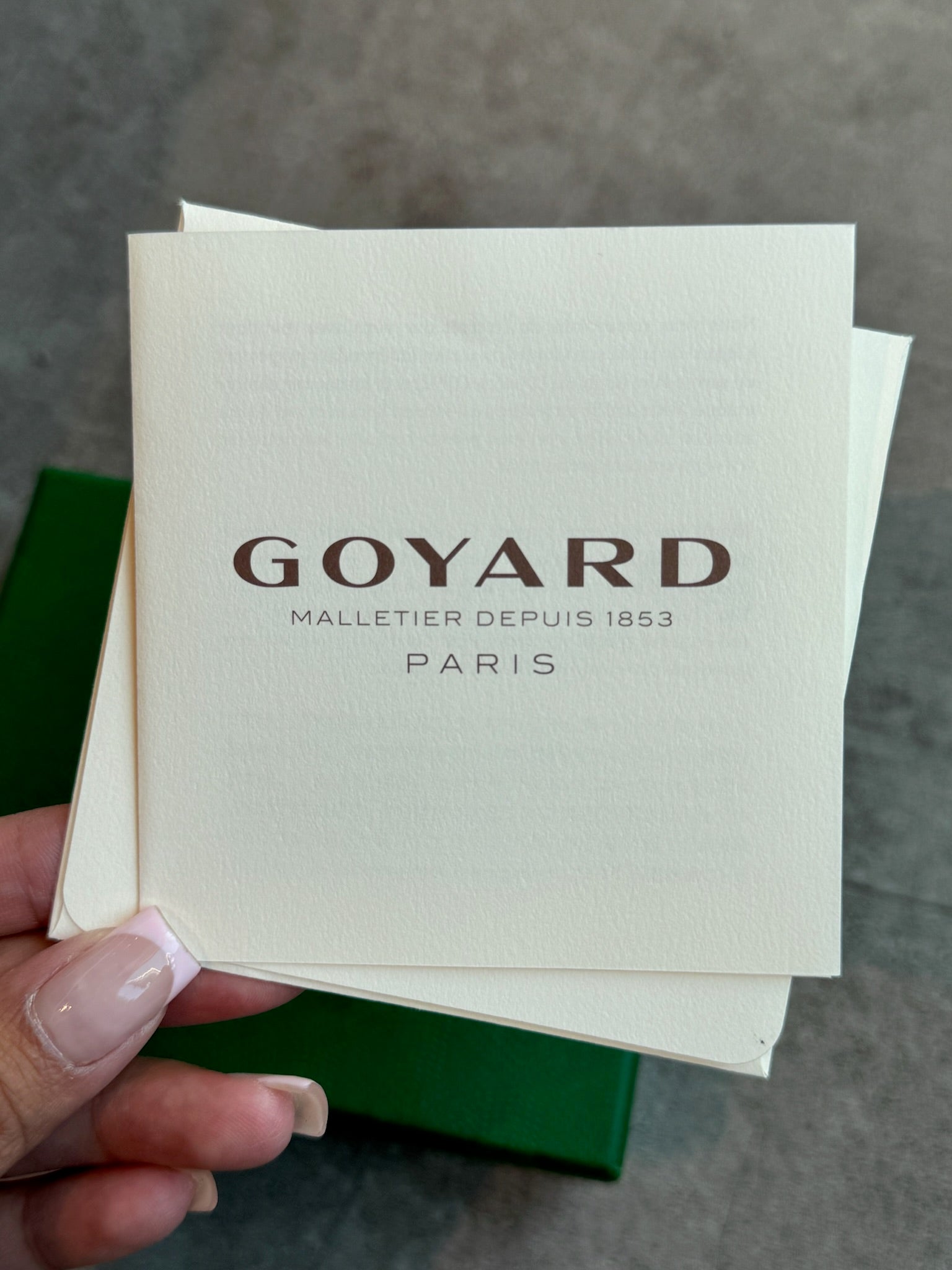 Goyard Saint Sulpice Card Holder Green (Preowned)