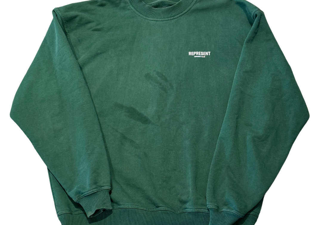 Represent Owners Club Crewneck Sweatshirt Green (Preowned)