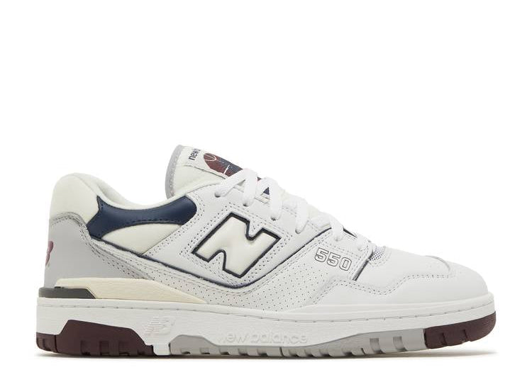 New Balance 550 White Maroon Natural Indigo