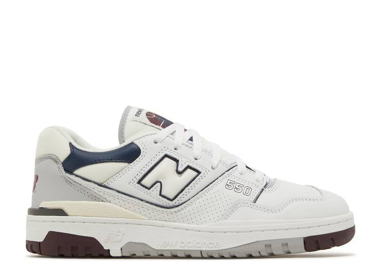 New Balance 550 White Maroon Natural Indigo