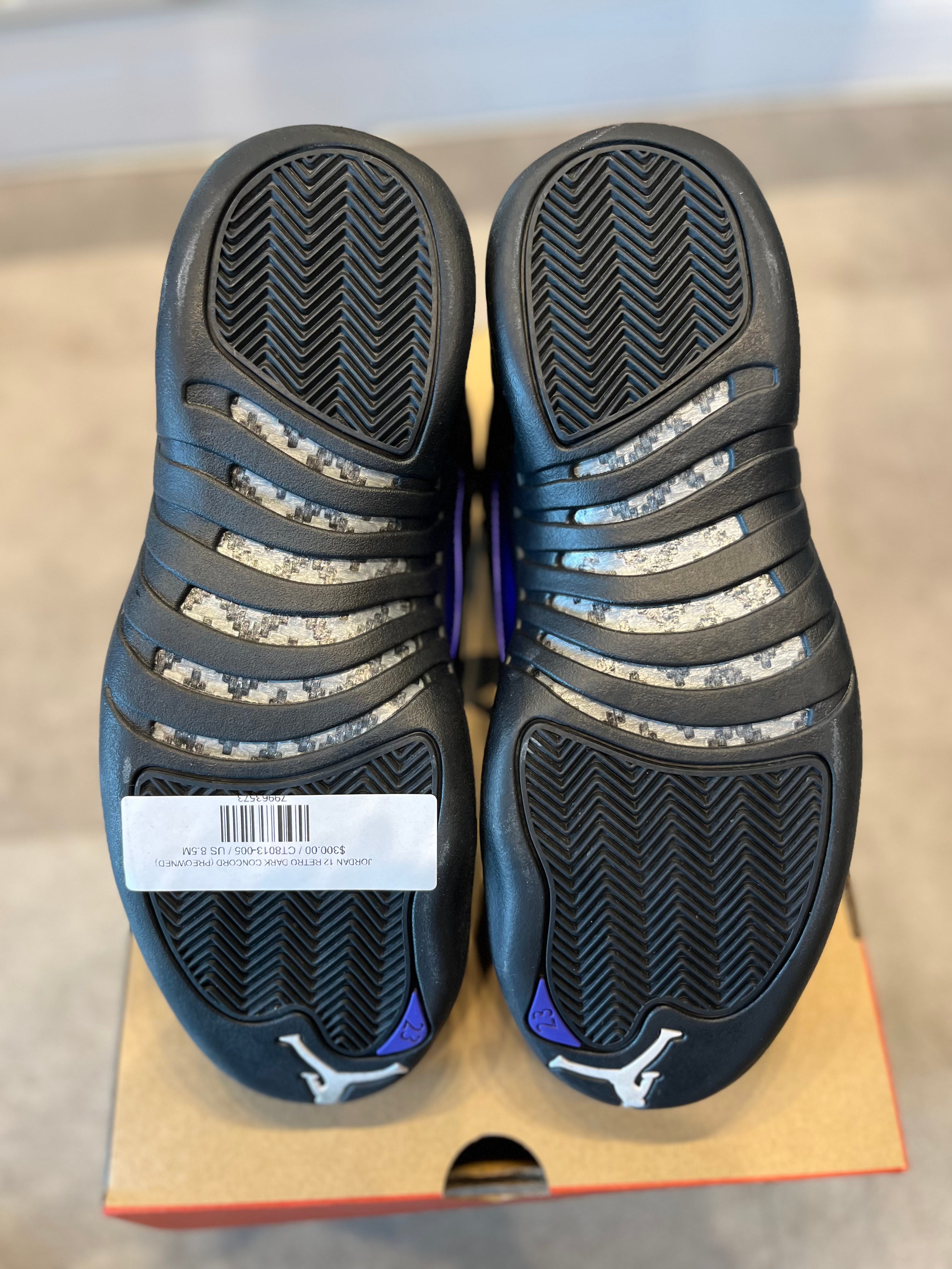 Jordan 12 Retro Dark Concord (Preowned Size 8.5)