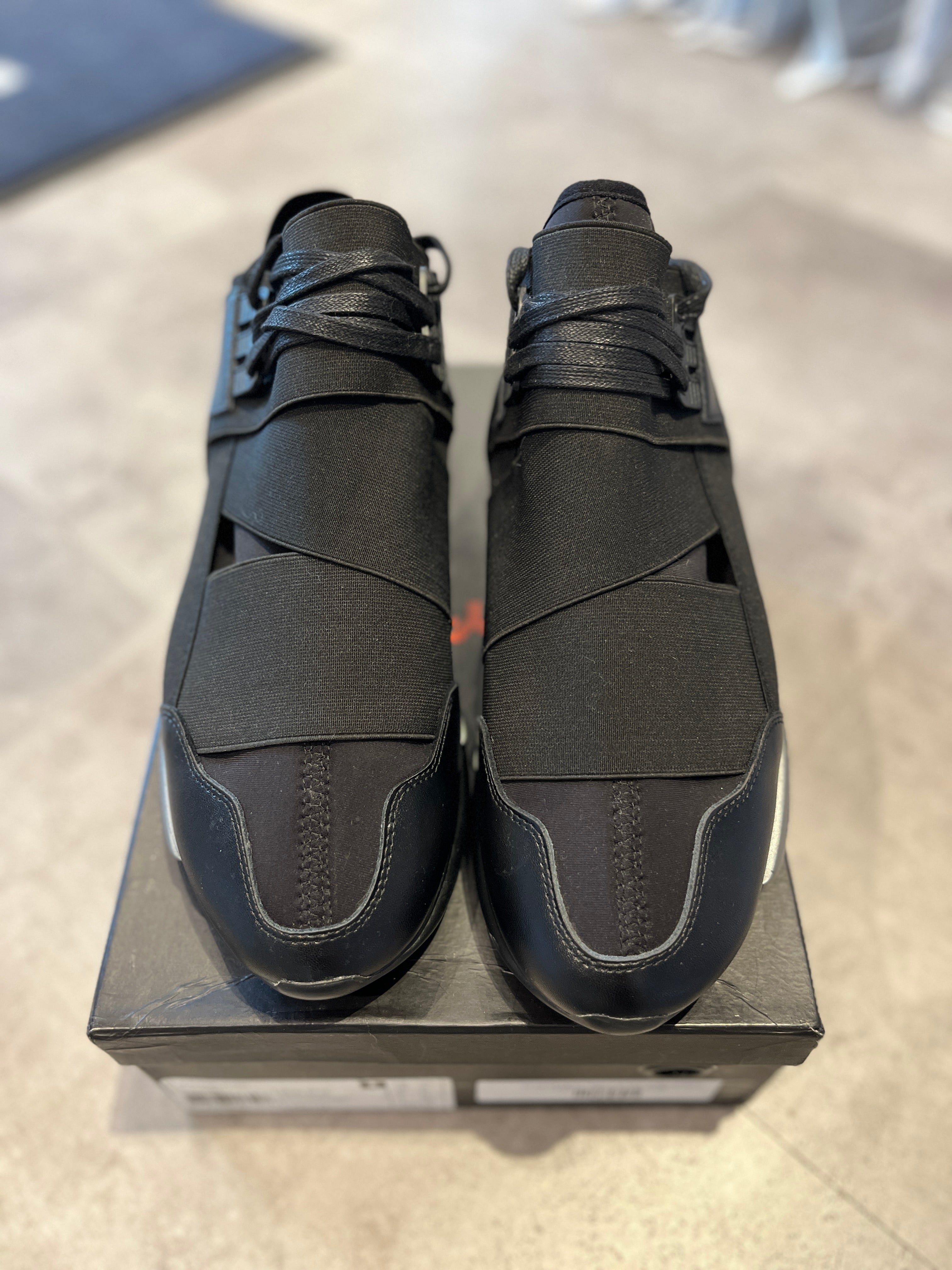 Y-3 Qasa High Triple Black (Preowned Size 10.5)