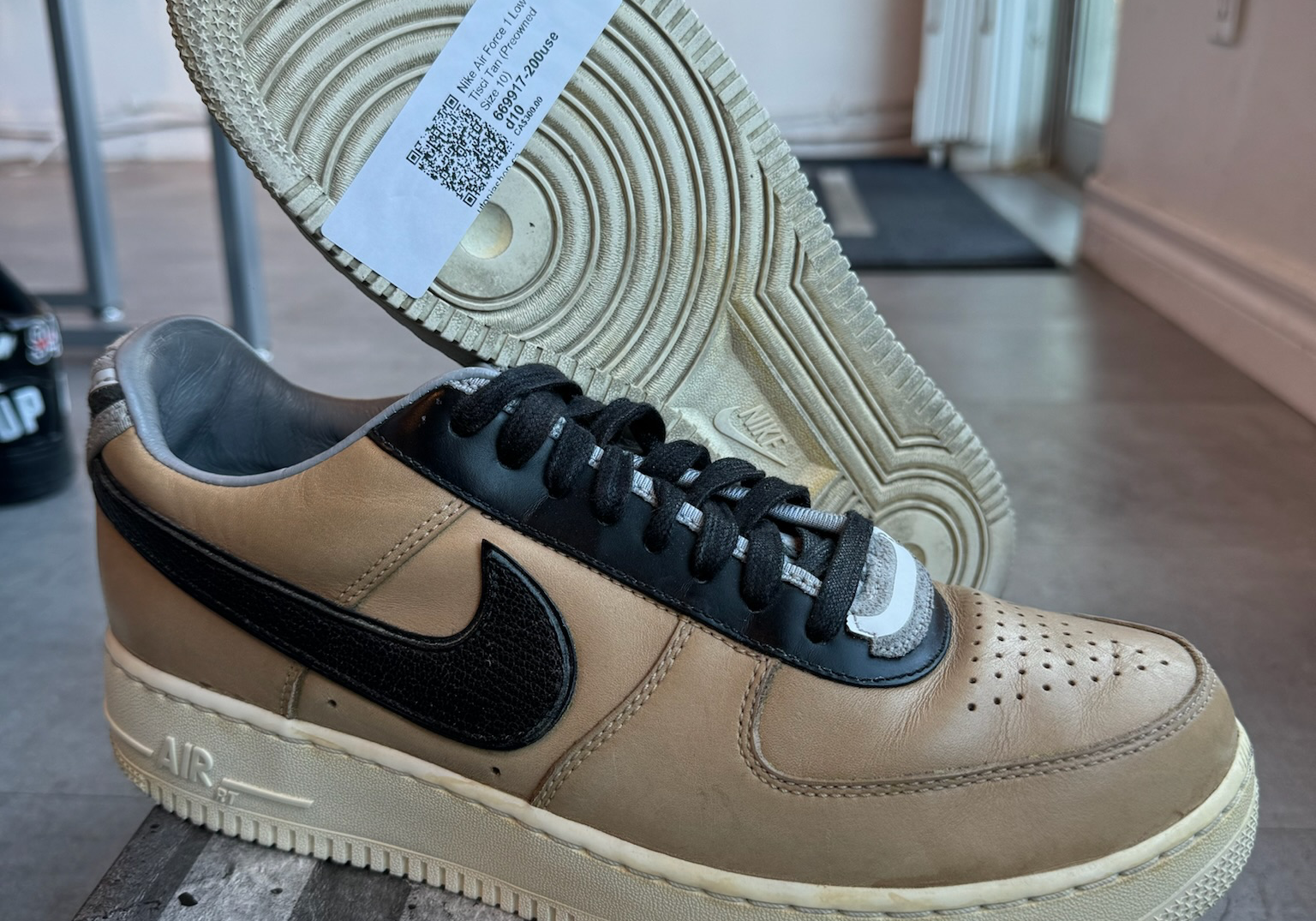 Nike Air Force 1 Low Tisci Tan (Preowned Size 10)