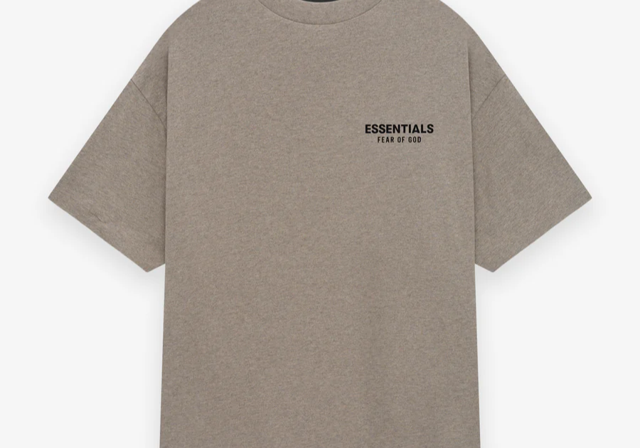 Fear of God Essentials Jersey Crewneck T-Shirt Heather Grey (FW24)