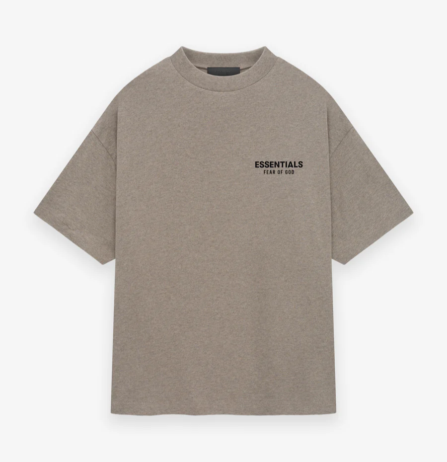 Fear of God Essentials Jersey Crewneck T-Shirt Heather Grey (FW24)