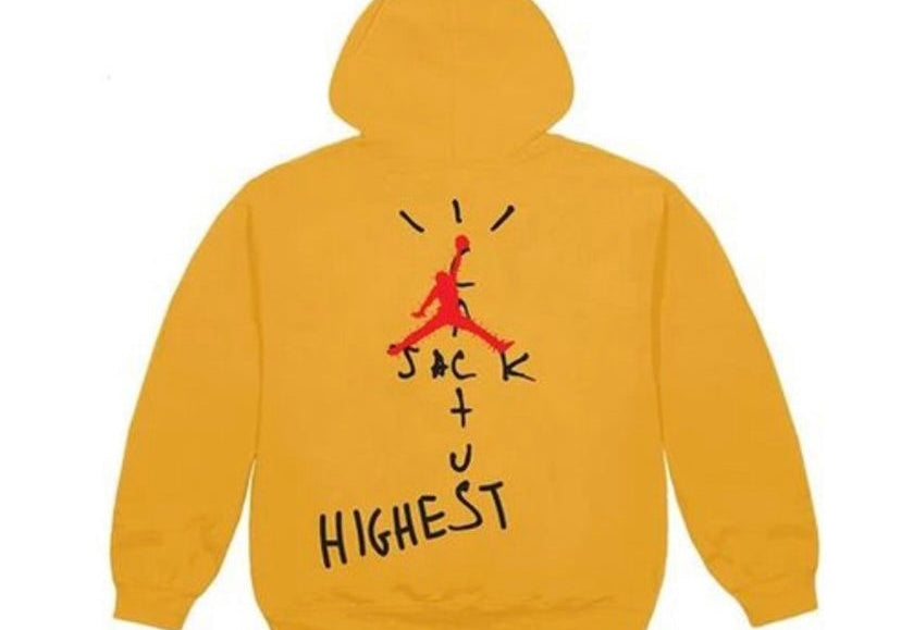 Travis Scott X Jordan Cactus Jack Highest Hoodie Gold