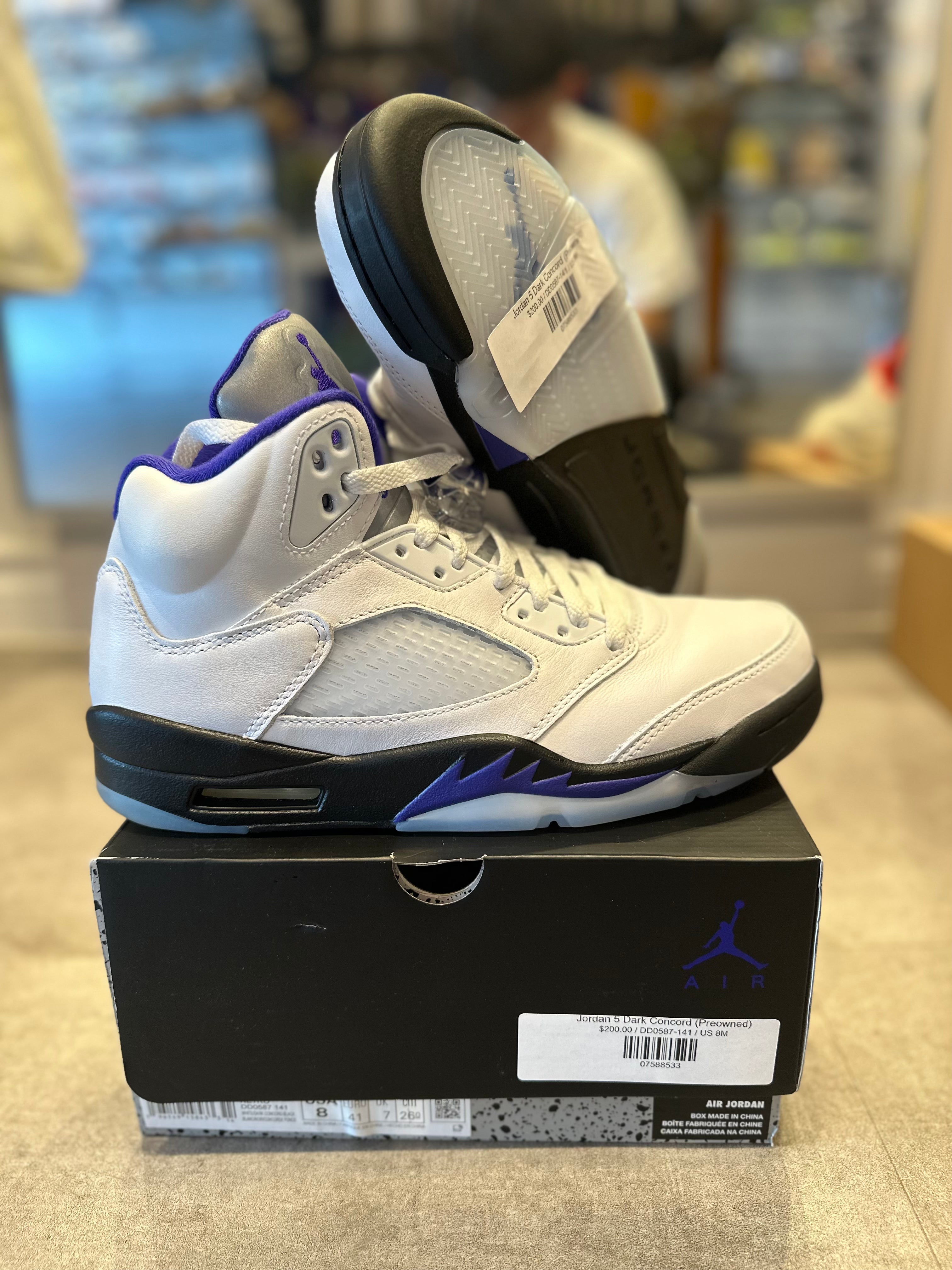 Jordan 5 Dark Concord (Preowned)