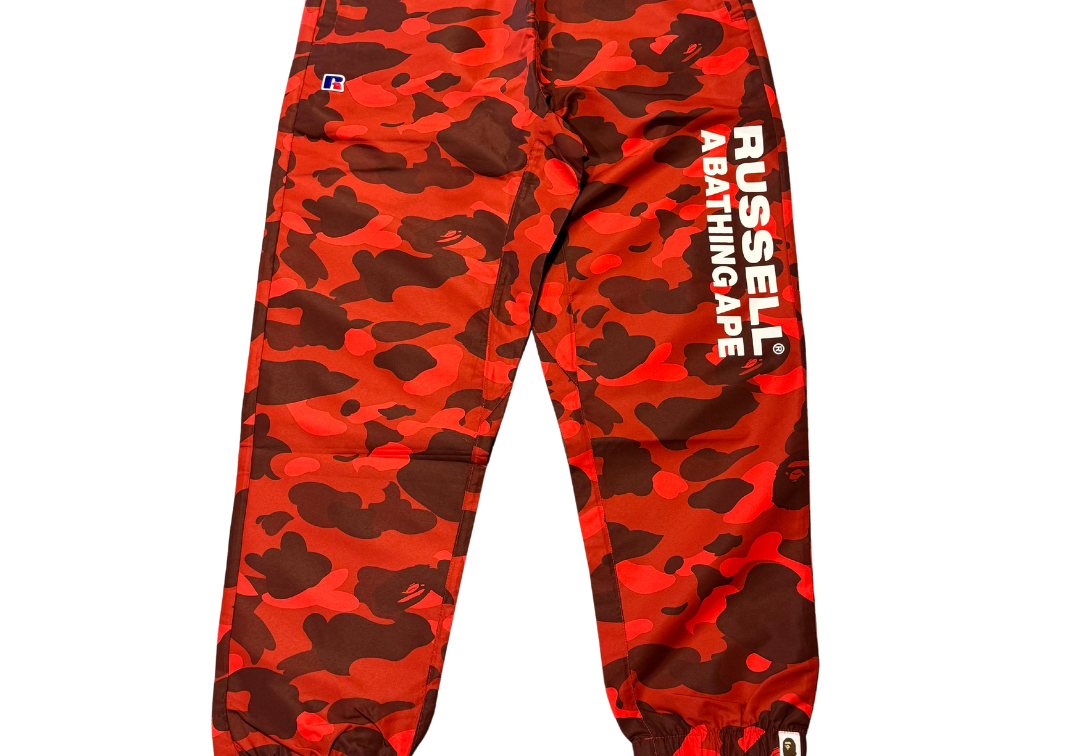 Bape A Bathing Ape X Russell Athletic Color Camo Track Pants