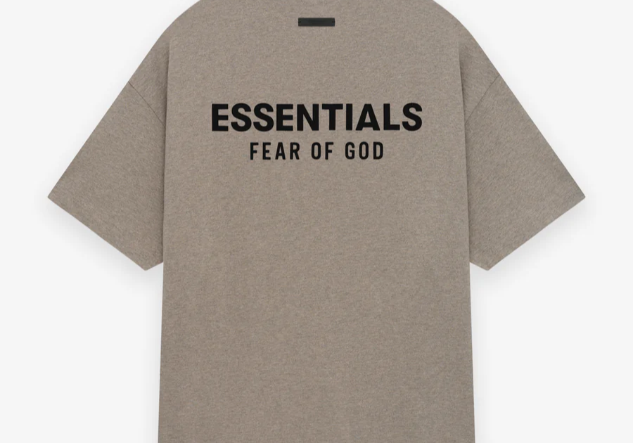 Fear of God Essentials Jersey Crewneck T-Shirt Heather Grey (FW24)