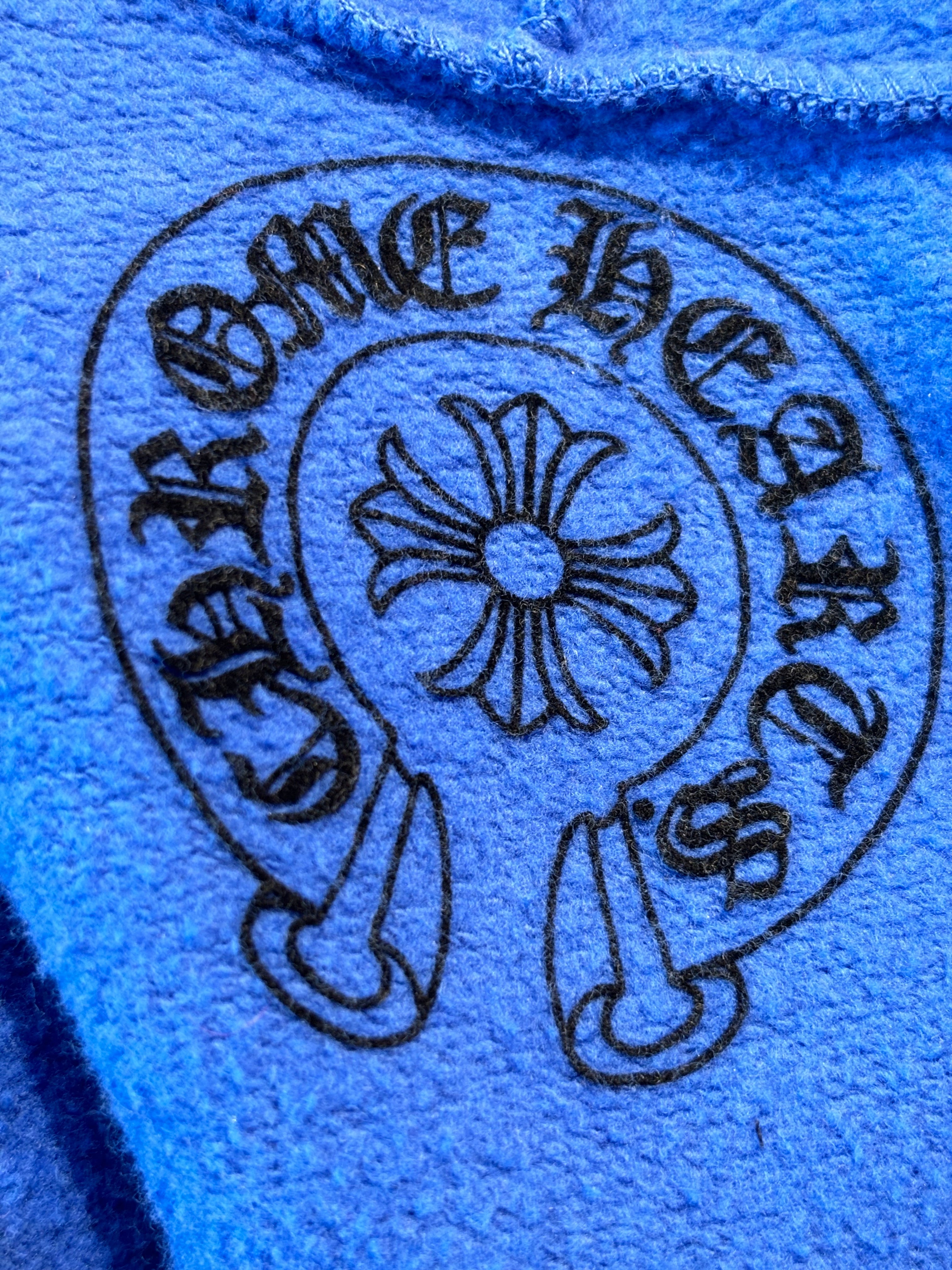 Chrome Hearts Malibu Fleur Zip-Up Hoodie Blue (Preowned)