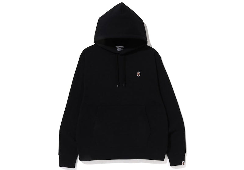 BAPE Ape Head One Point Relaxed Fit Pullover Hoodie (SS23) Black