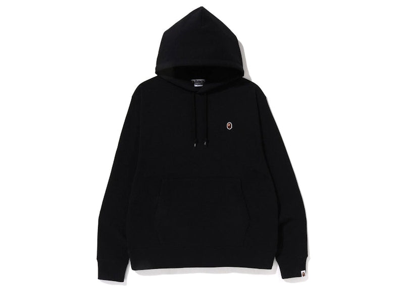 BAPE Ape Head One Point Relaxed Fit Pullover Hoodie (SS23) Black