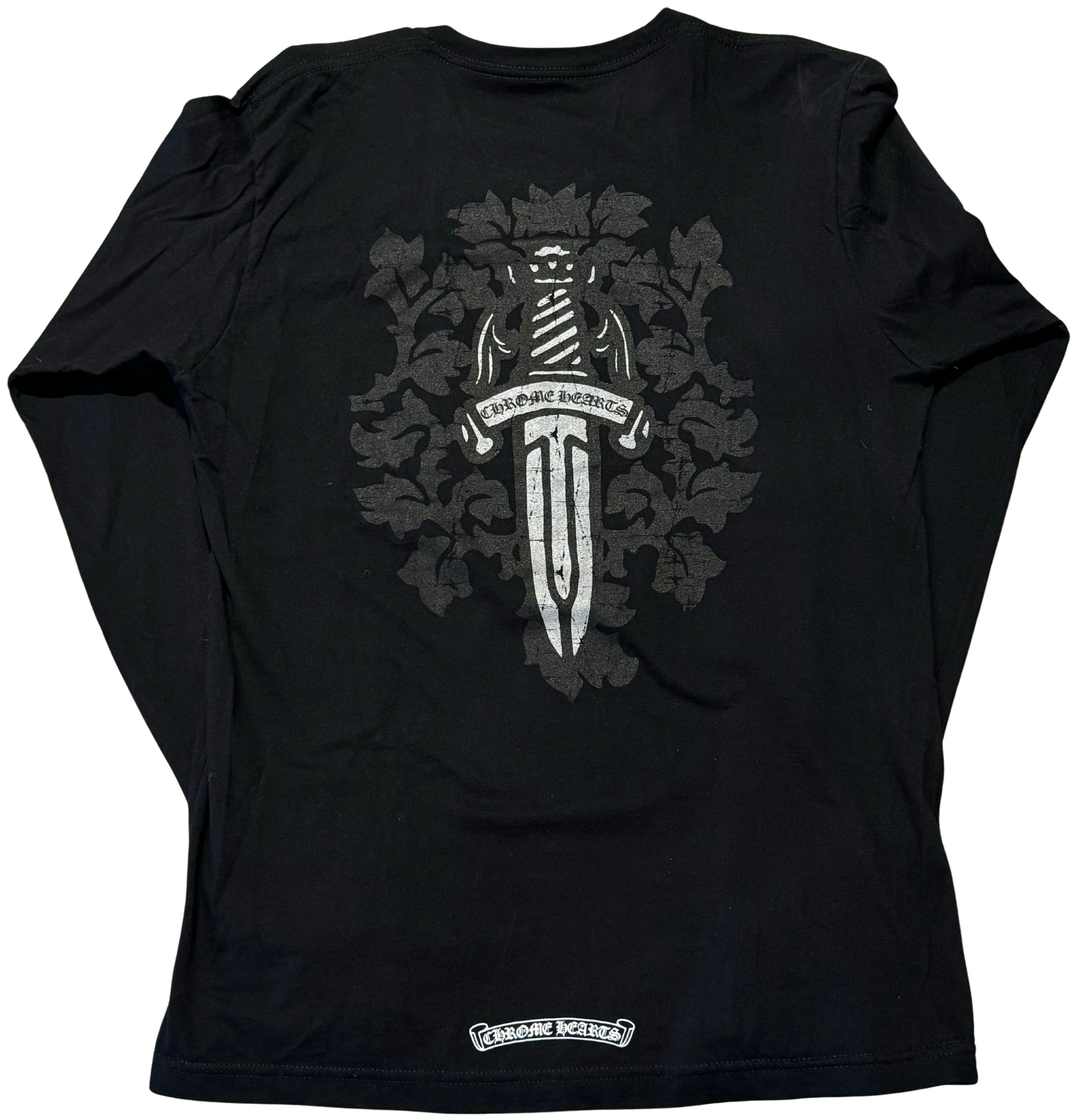 Chrome Hearts Silver Dagger L/S T-Shirt Black