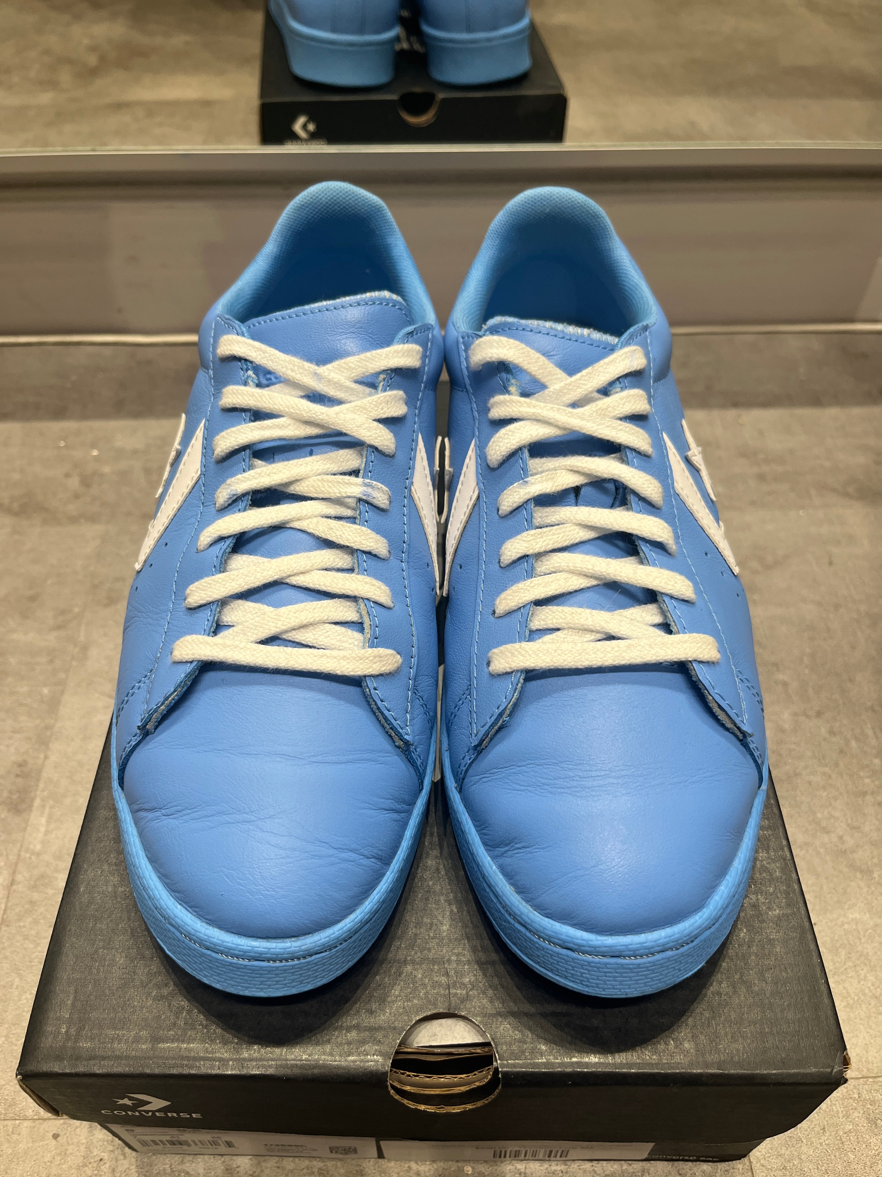 Converse pro leather blue online
