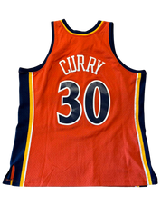 Mitchell & Ness Steph Curry Orange Golden State Warriors 2009-10 Swingman Jersey (Preowned)