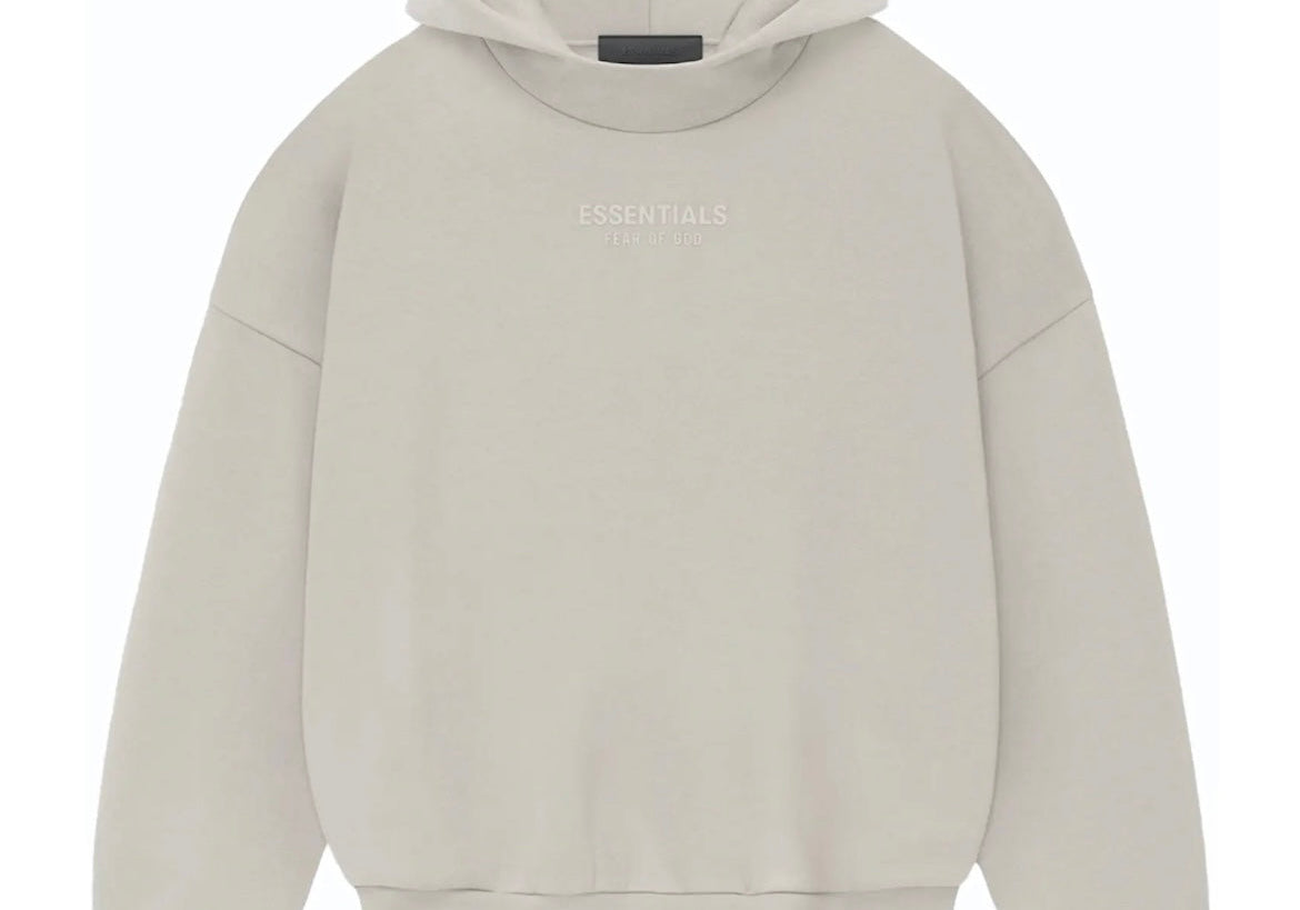 Fear of God Essentials Kids Hoodie (FW23) Silver Cloud