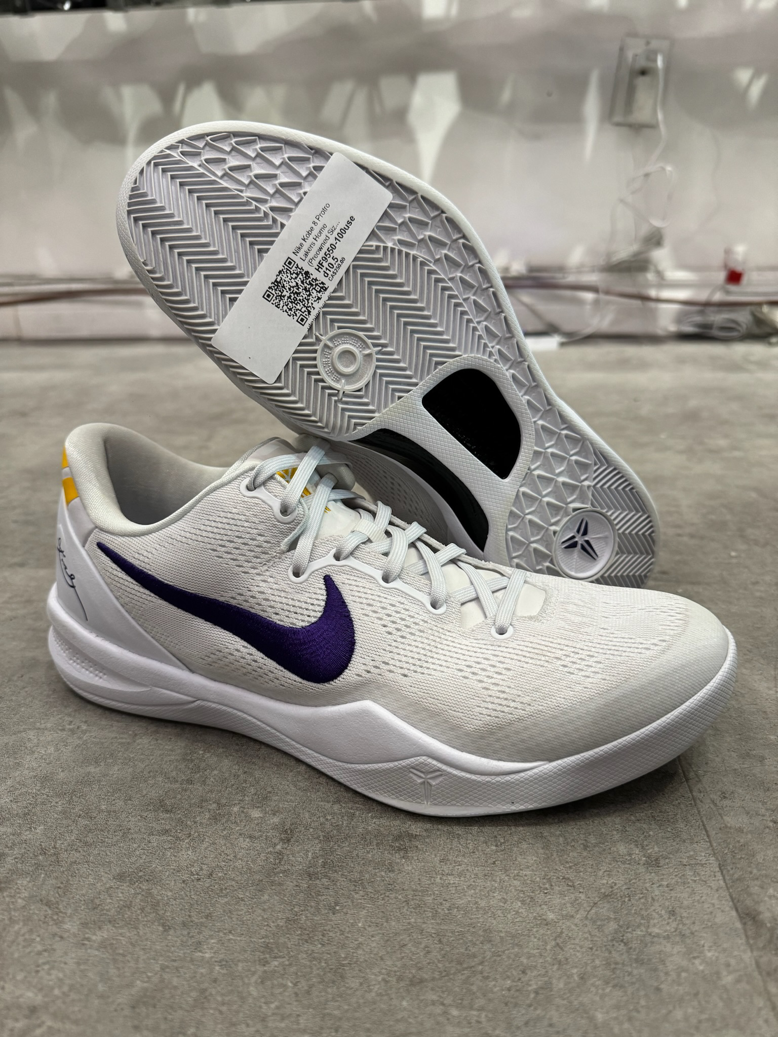 Nike Kobe 8 Protro Lakers Home (Preowned Size 10.5)