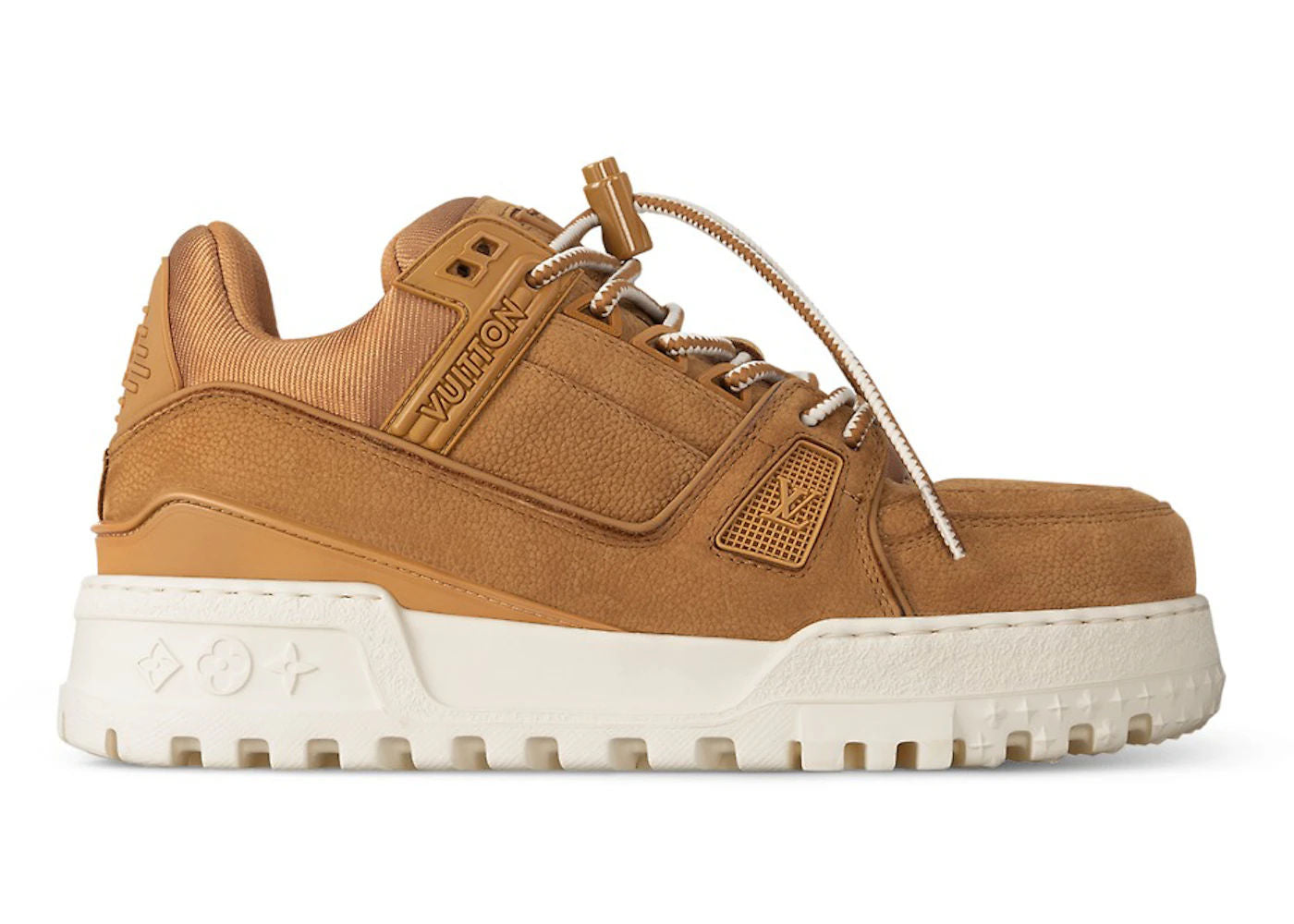 Louis Vuitton LV Trainer Maxi Beige Nubuck, brand new, US Men's 8.5
