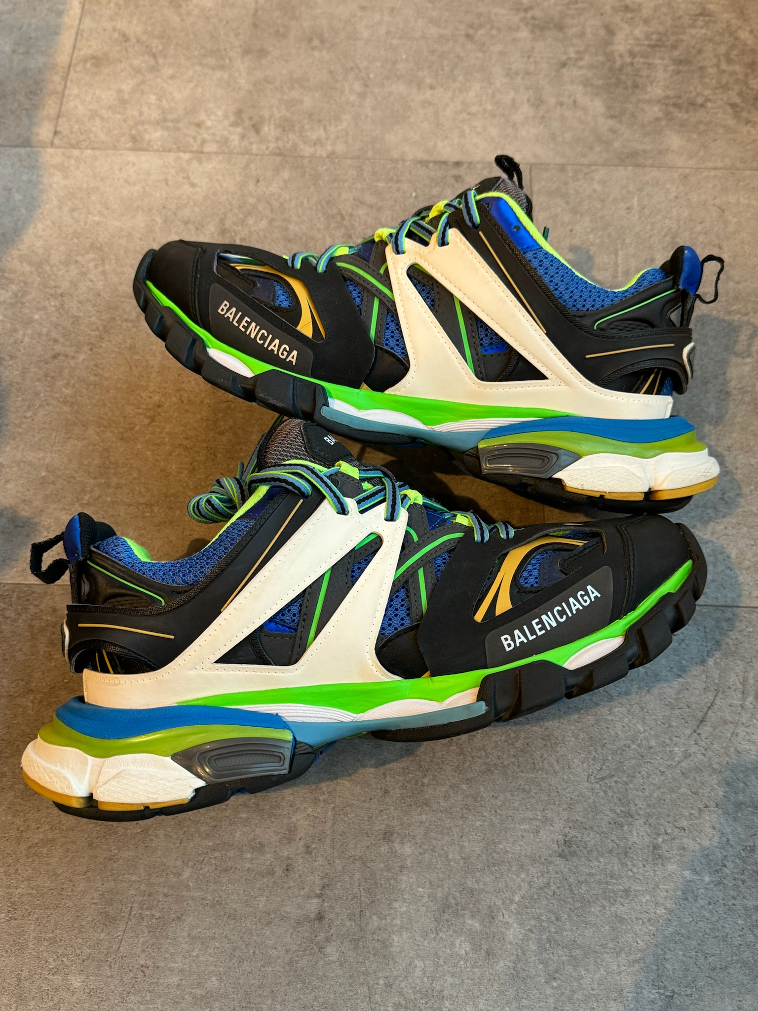 Balenciaga Track Green White Blue (Preowned Size 40/FITS8-9)