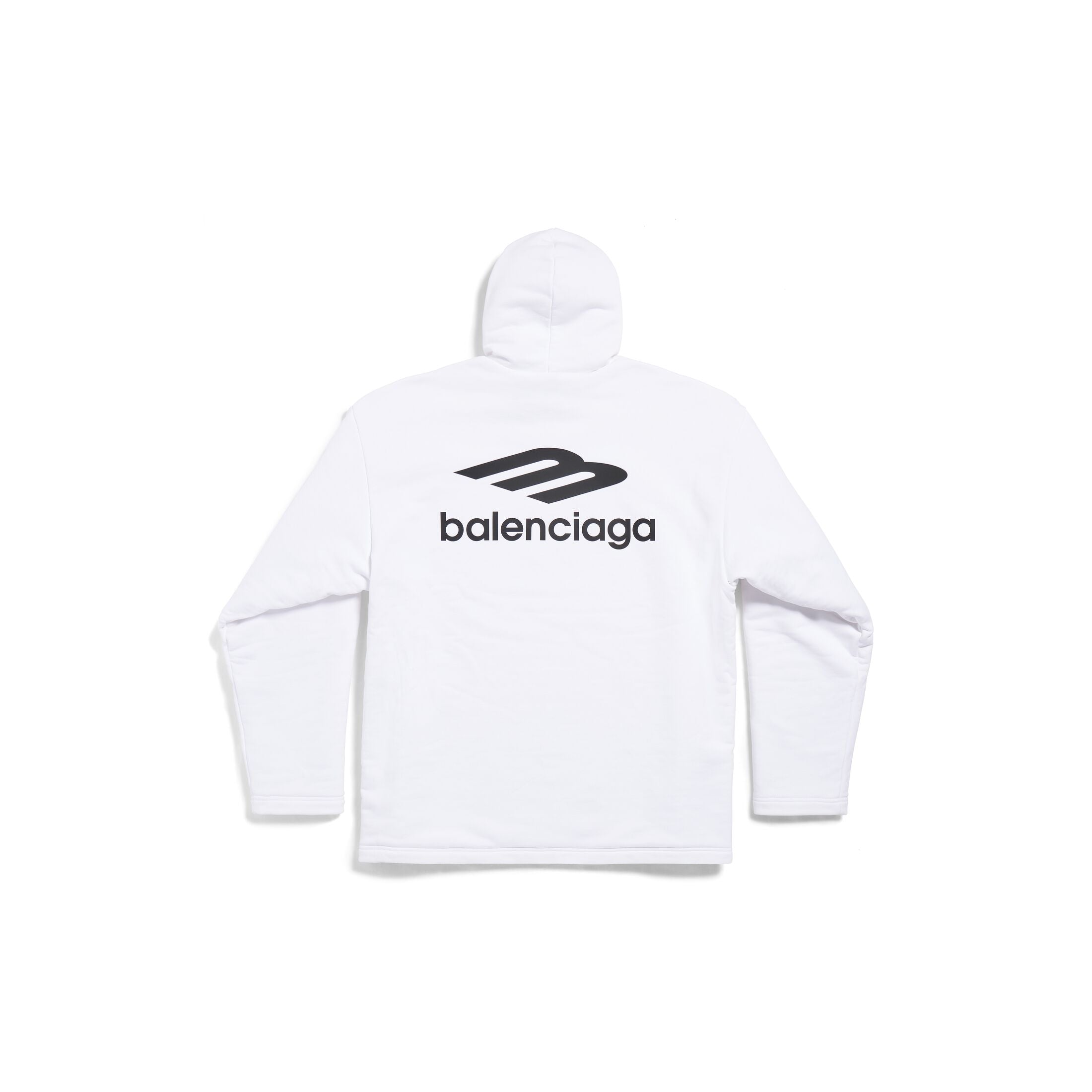 Balenciaga Skiwear - 3B Sports Icon Water Repellant Hoodie Heavy Fleece White