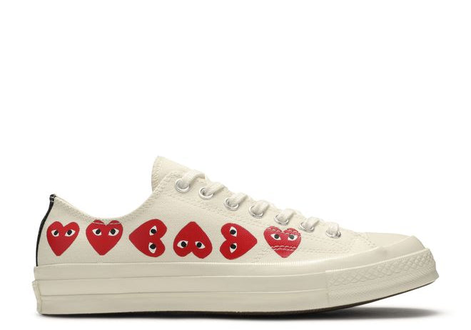 Converse X CDG Play Chuck Taylor All-Star 70 Ox Multi-Heart White