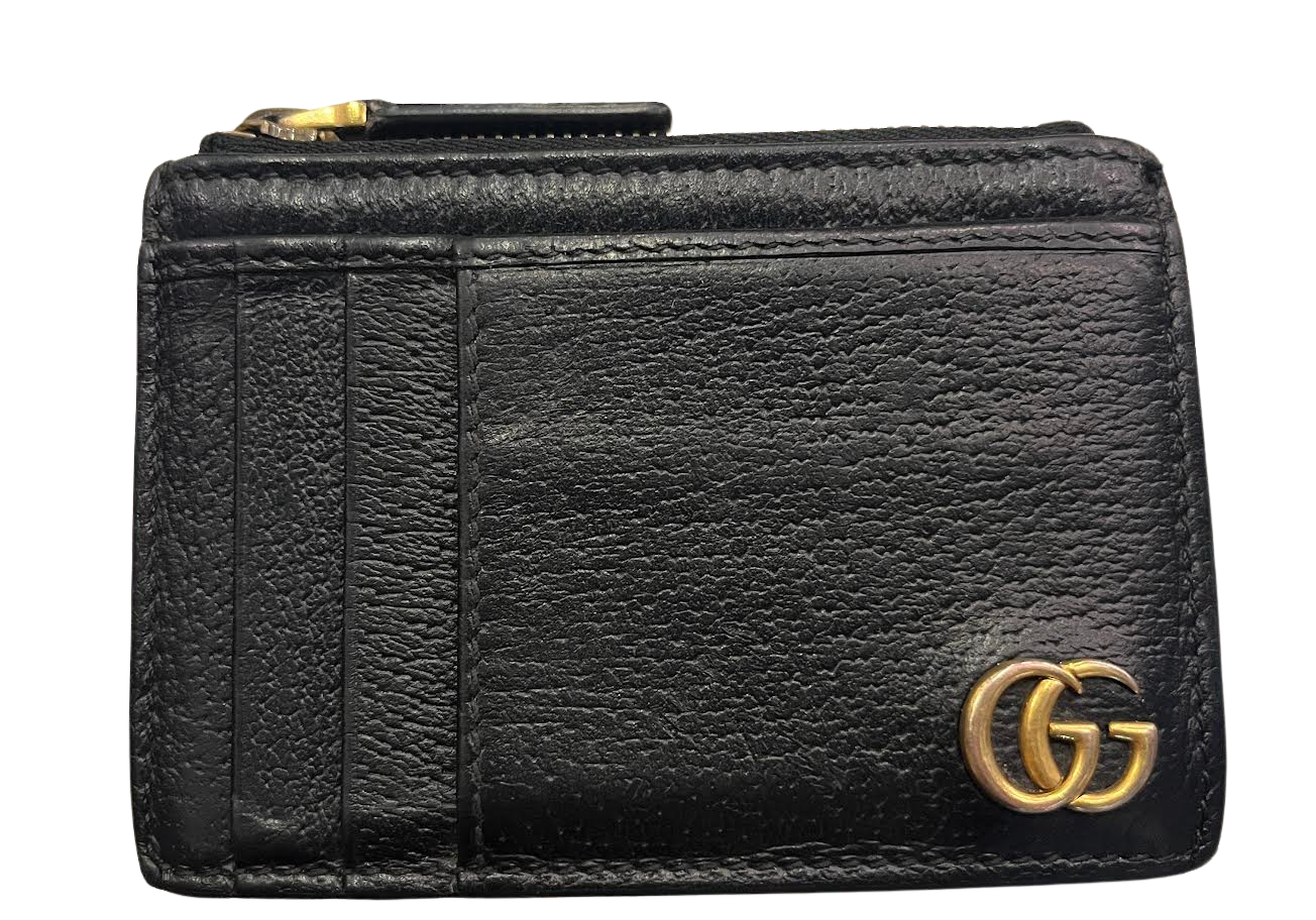 Gucci GG Marmont Leather Card Case Black