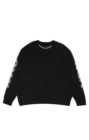 Chrome Hearts Neck Letters Logo Crewneck Black