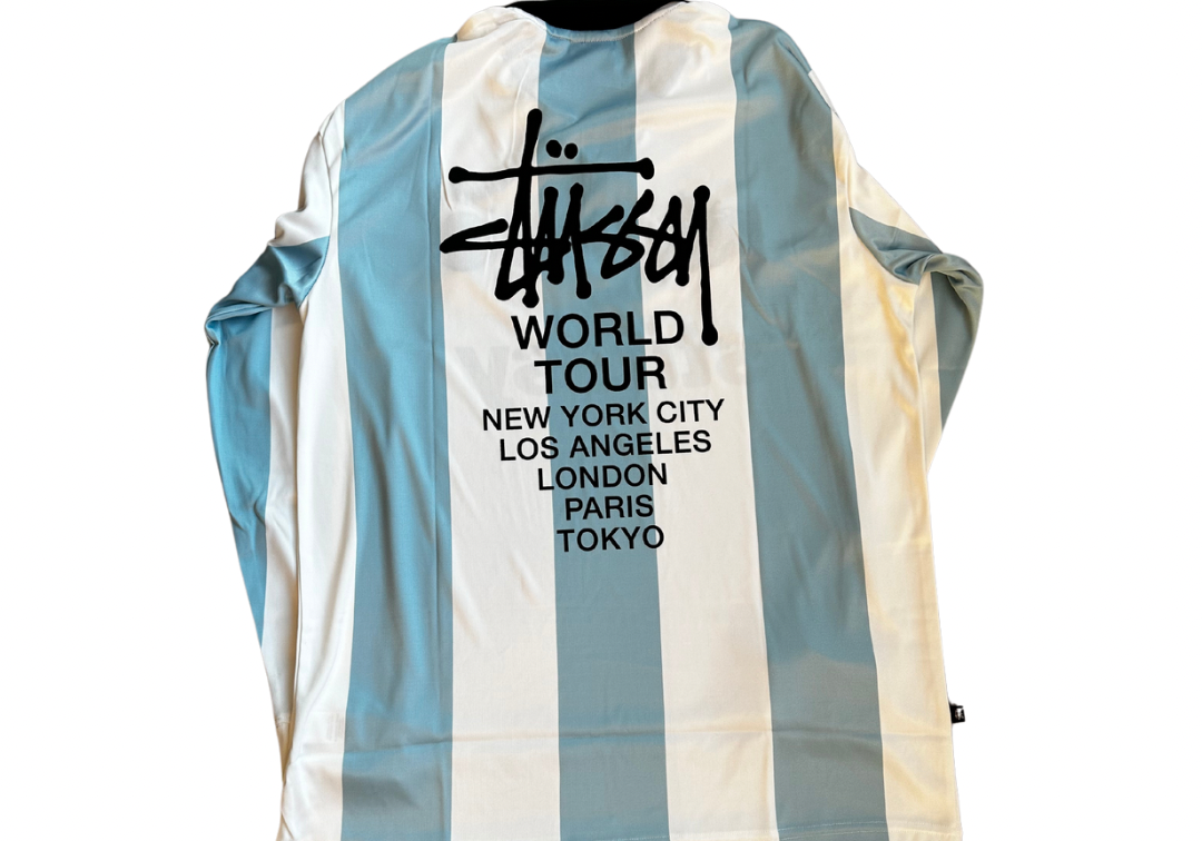 Stussy Argentina Football Polo Long Sleeve T-Shirt