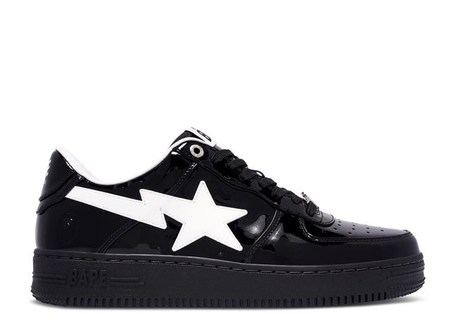 A Bathing Ape Bape Sta #2 Black Patent