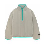 Fear of God Essentials Kids Polar Fleece Halfzip Mockneck (SS24) Seal