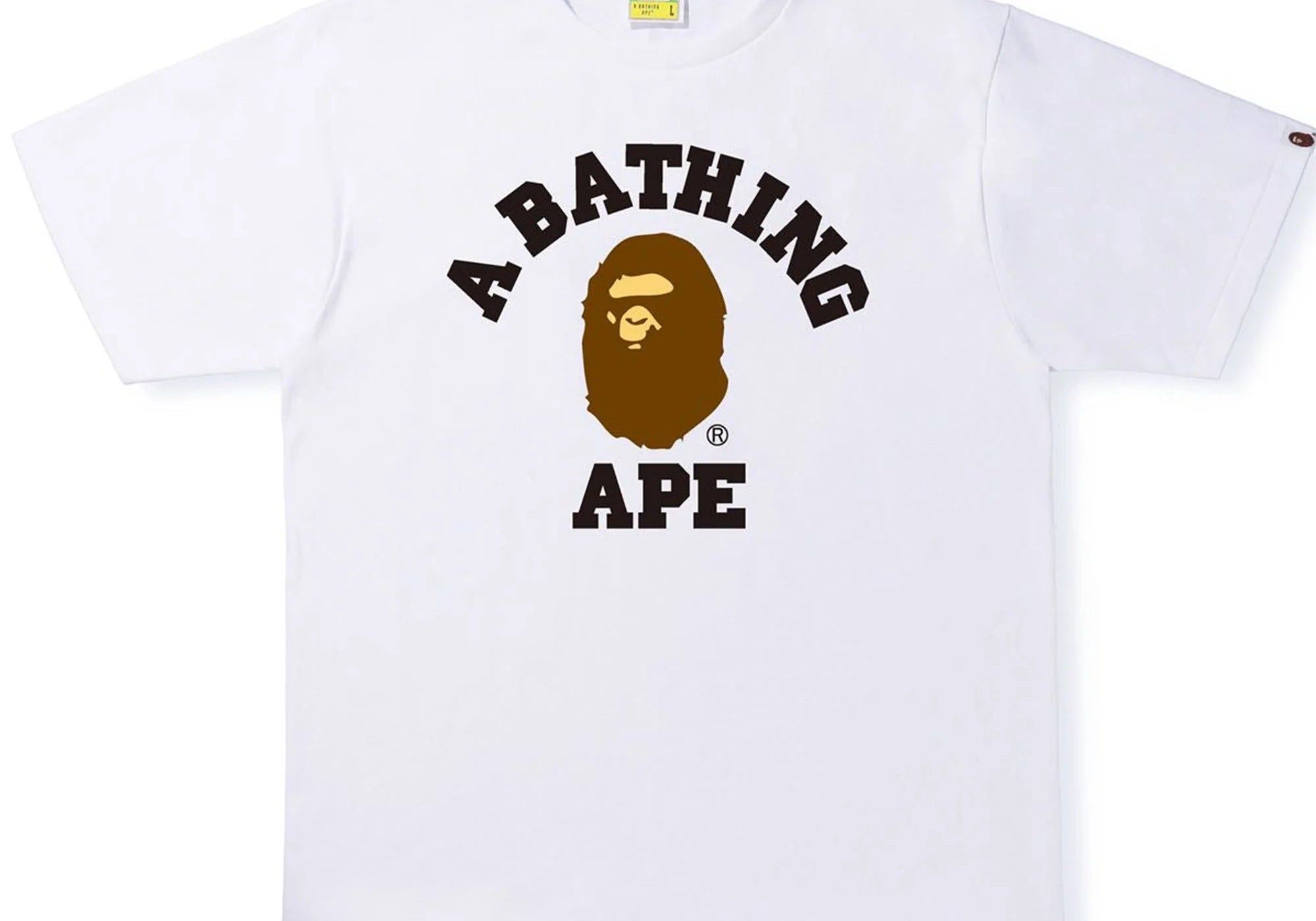 Bape College Tee White