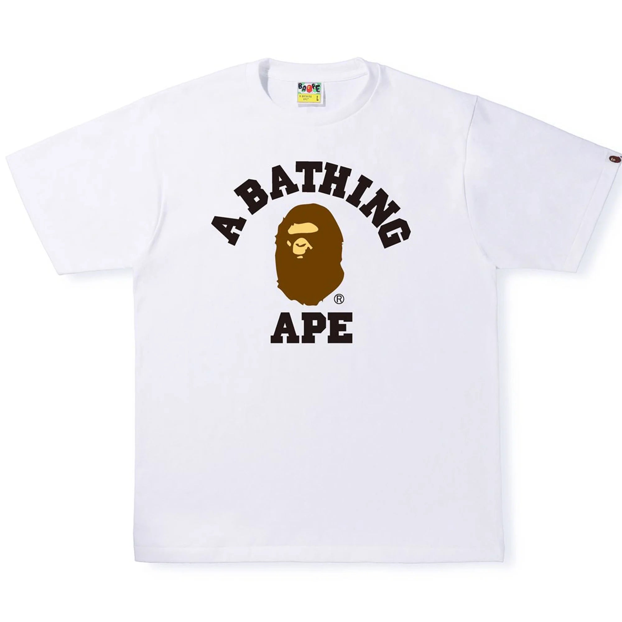 Bape College Tee White