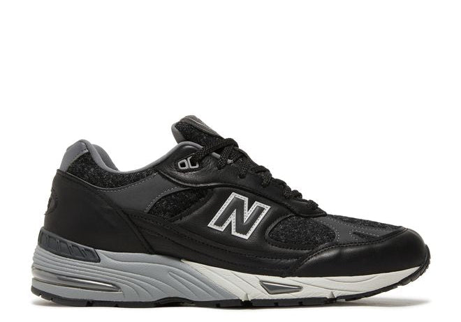 New Balance 991 MiUK Harris Tweed Black Magnet Smoked Pearl