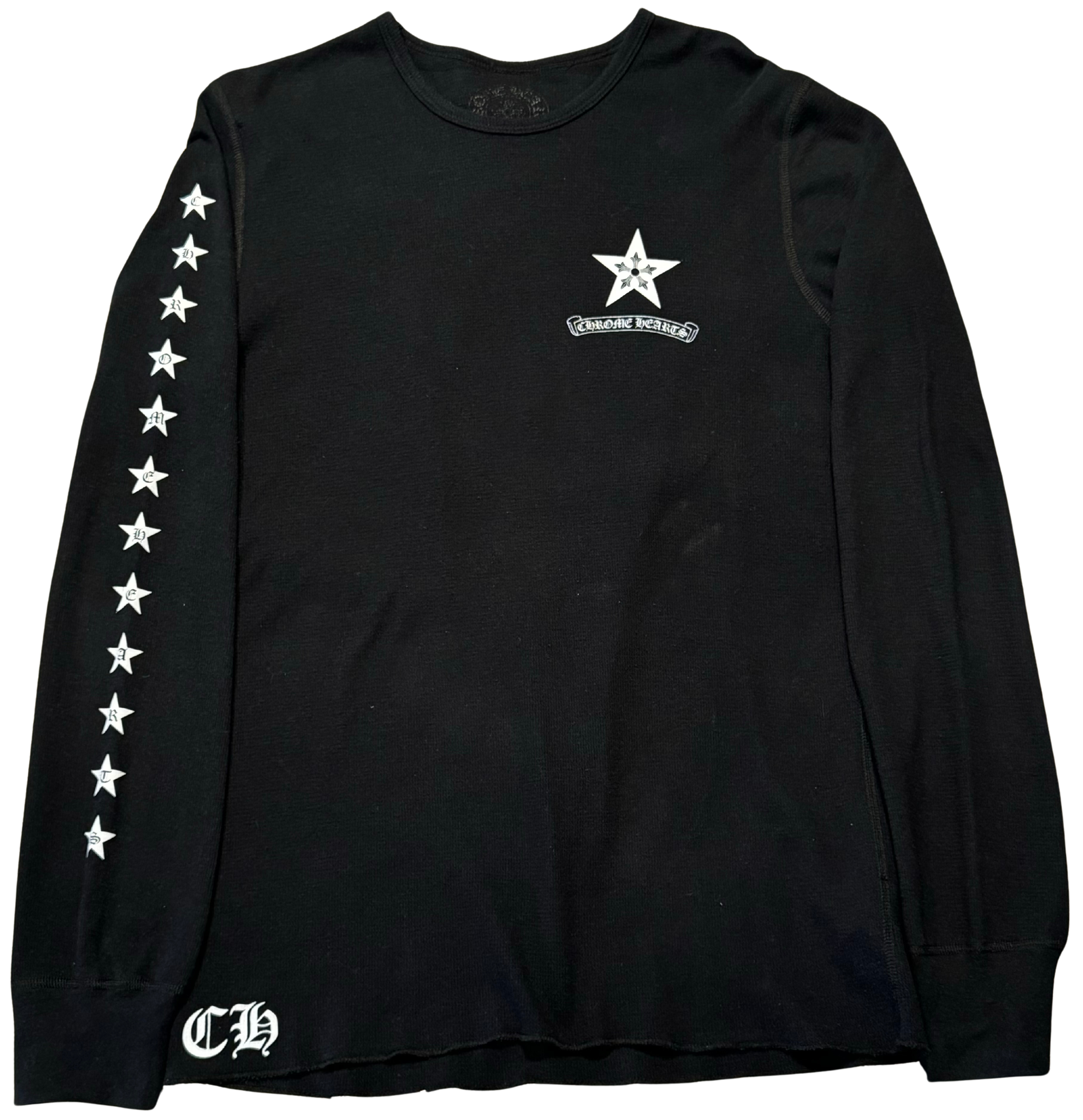 Chrome Hearts Star Logo Thermal L/S T-Shirt Black (Preowned Size L)