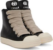 Rick Owens SSENSE Exclusive Black KEMBRA PFAHLER Edition Jumbo Lace Sneakers (Preowned Size 44)